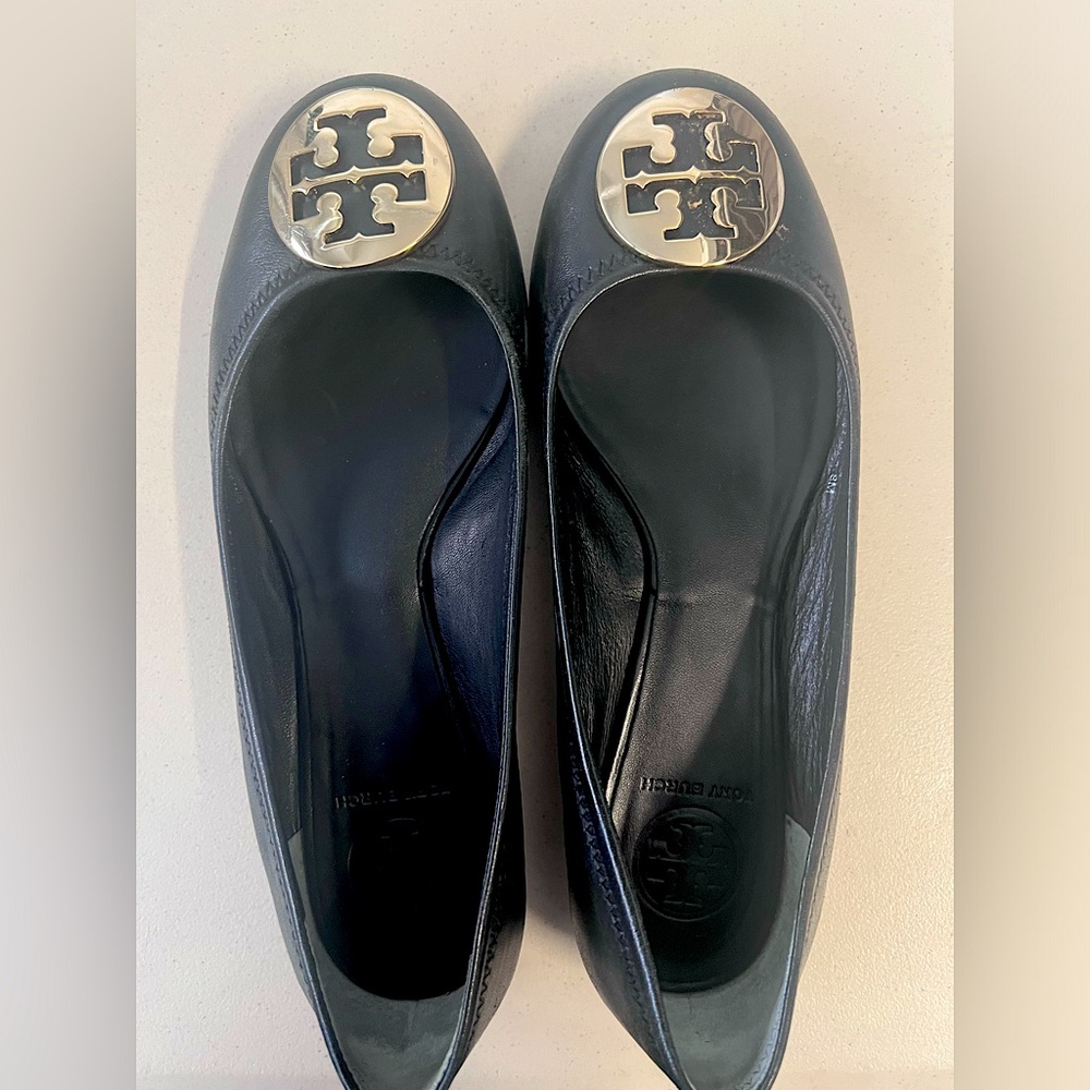 Used Tory Burch Minnie Travel Ballet Flats